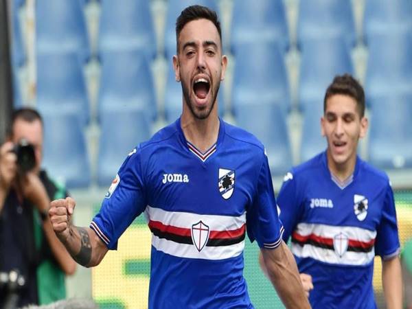 Bruno Fernandes trong màu áo Sampdoria