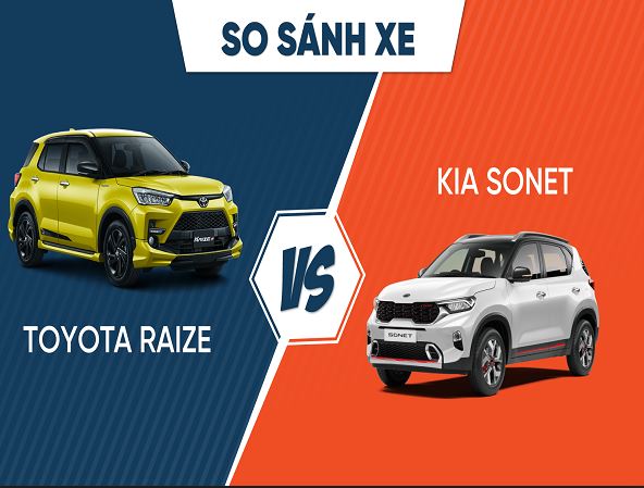 Các tiêu chí so sánh kia sonet và toyota raize